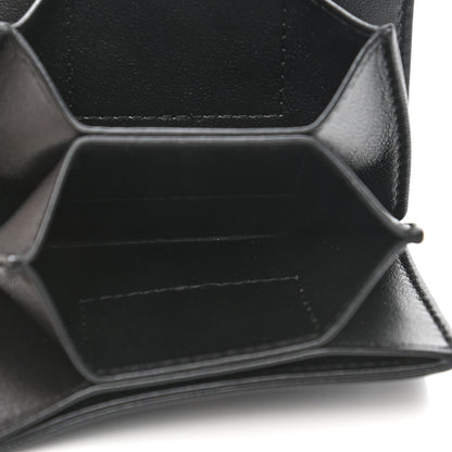 Chanel Lambskin Quilted Flap Card Holder With Cuff Black 6 of 12