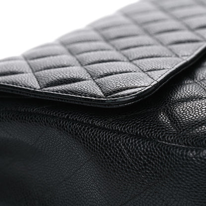 Chanel Caviar Quilted Maxi Double Flap Black 16 of 18