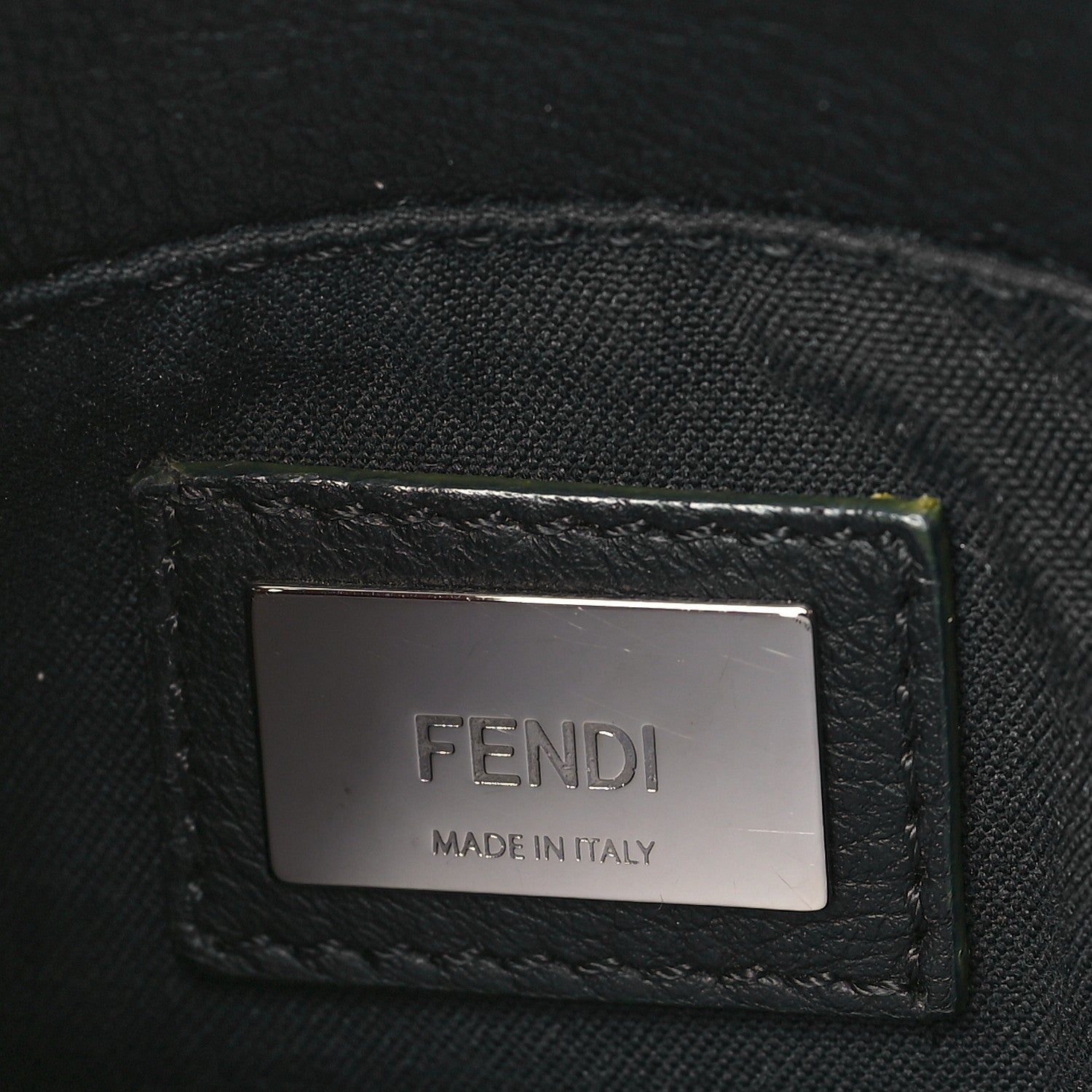 Fendi Vitello Elite Apple Charm Petite 2Jours Tote Black 6 of 8
