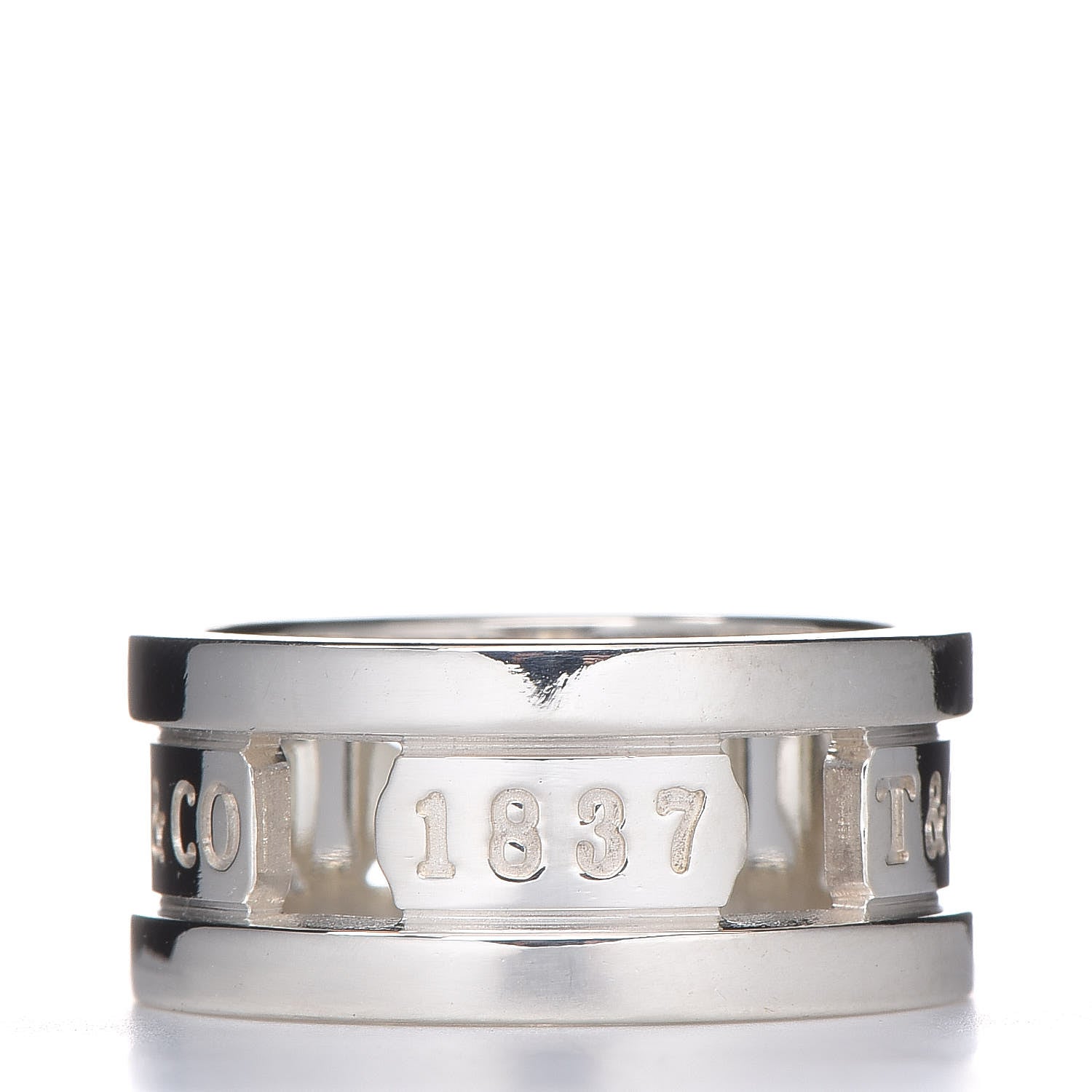Tiffany Sterling Silver 1837 Elements Ring 54 7 3 of 6