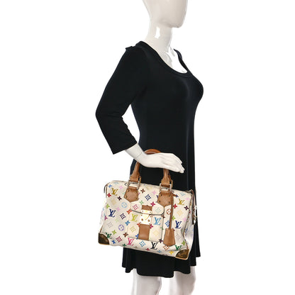 Louis Vuitton Monogram Multicolor Speedy 30 White 2 of 18