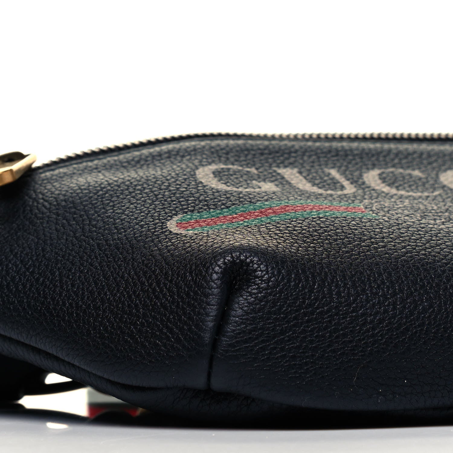 Gucci Grained Calfskin Small Logo Belt Bag Black 5 of 9