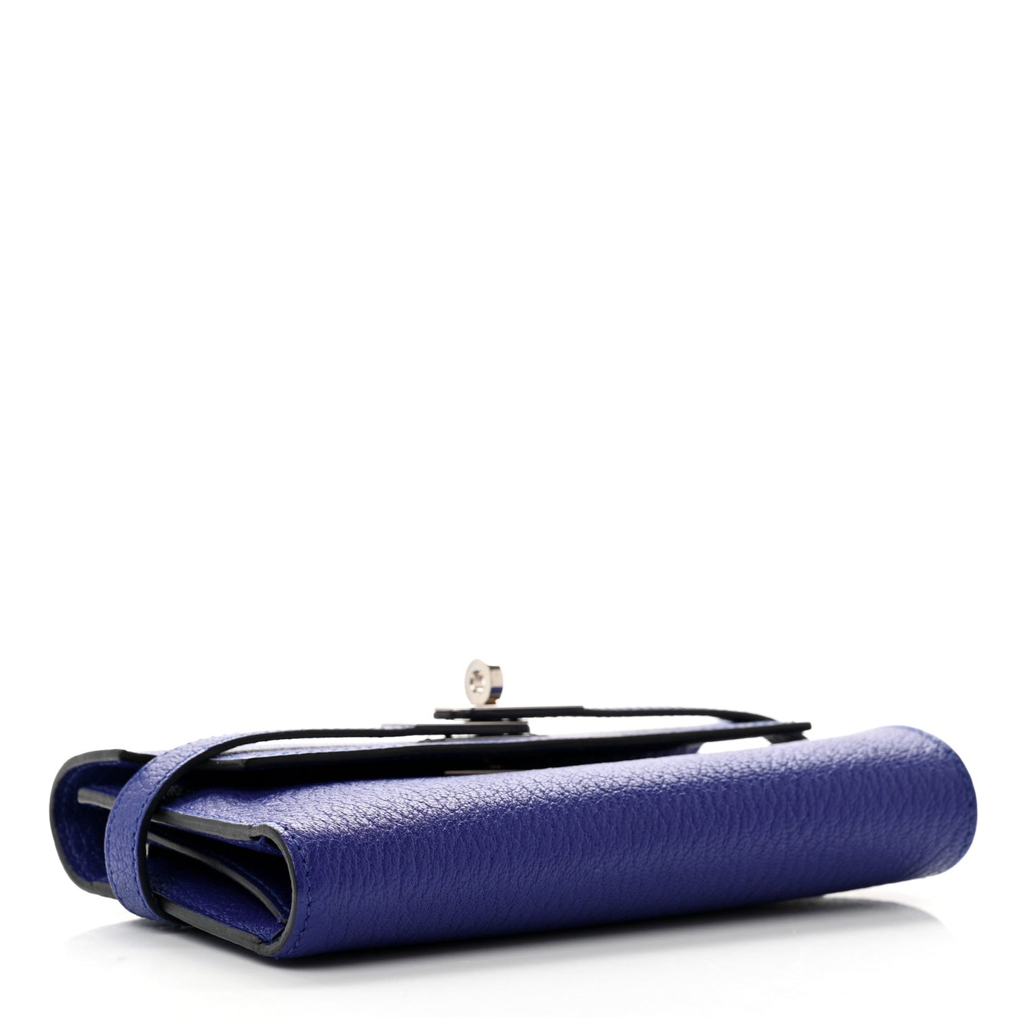 Chevre Mysore Medium Kelly Wallet Bleu Electrique