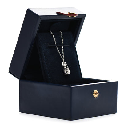 Louis Vuitton 18K White Gold Lockit Key Pendant Necklace 5 of 5