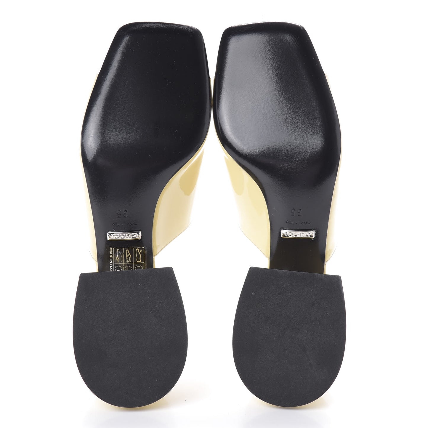 Patent Lexi Horsebit Mid-Heel Slide Sandals 35 Burro