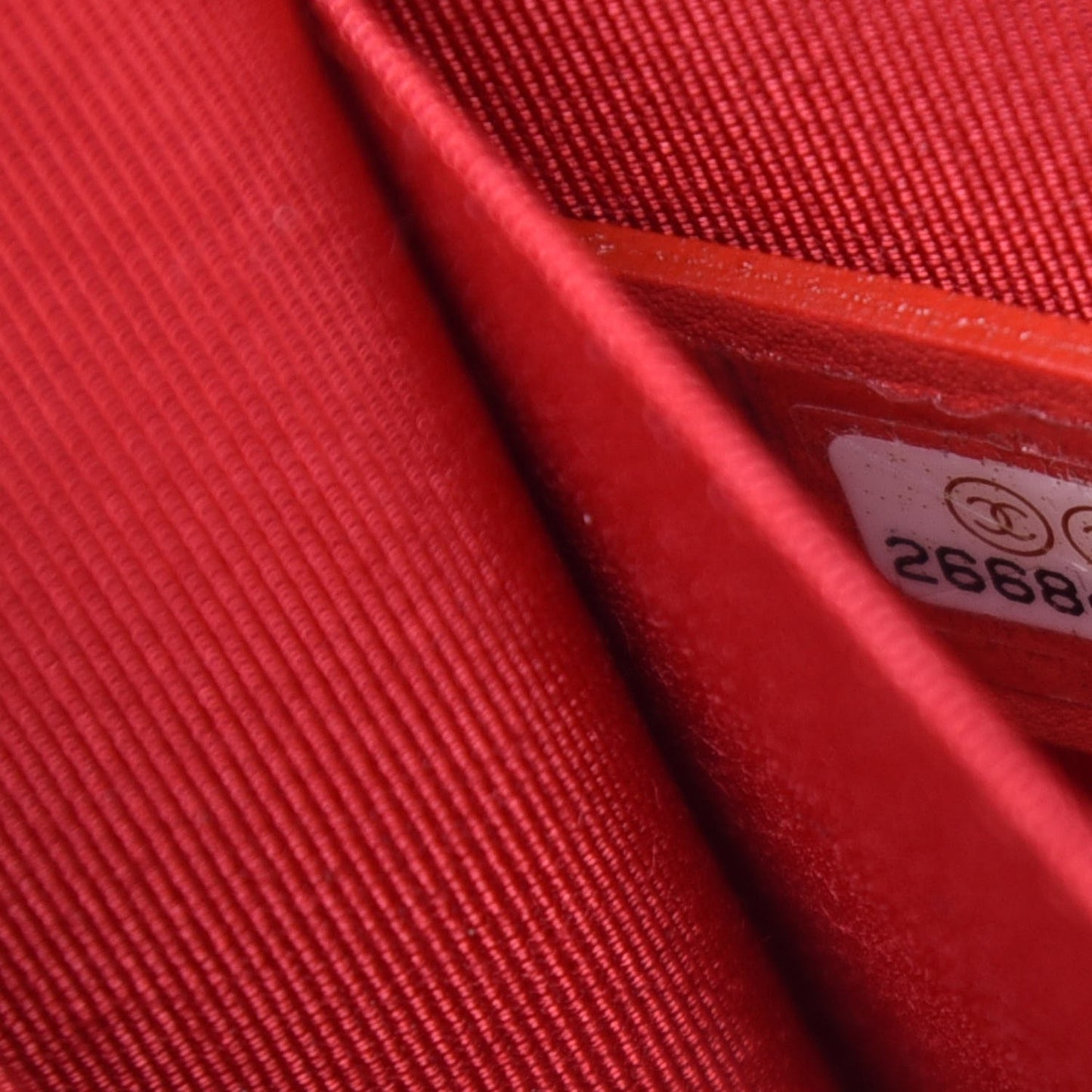 Calfskin Quilted North South Boy Flap Red
