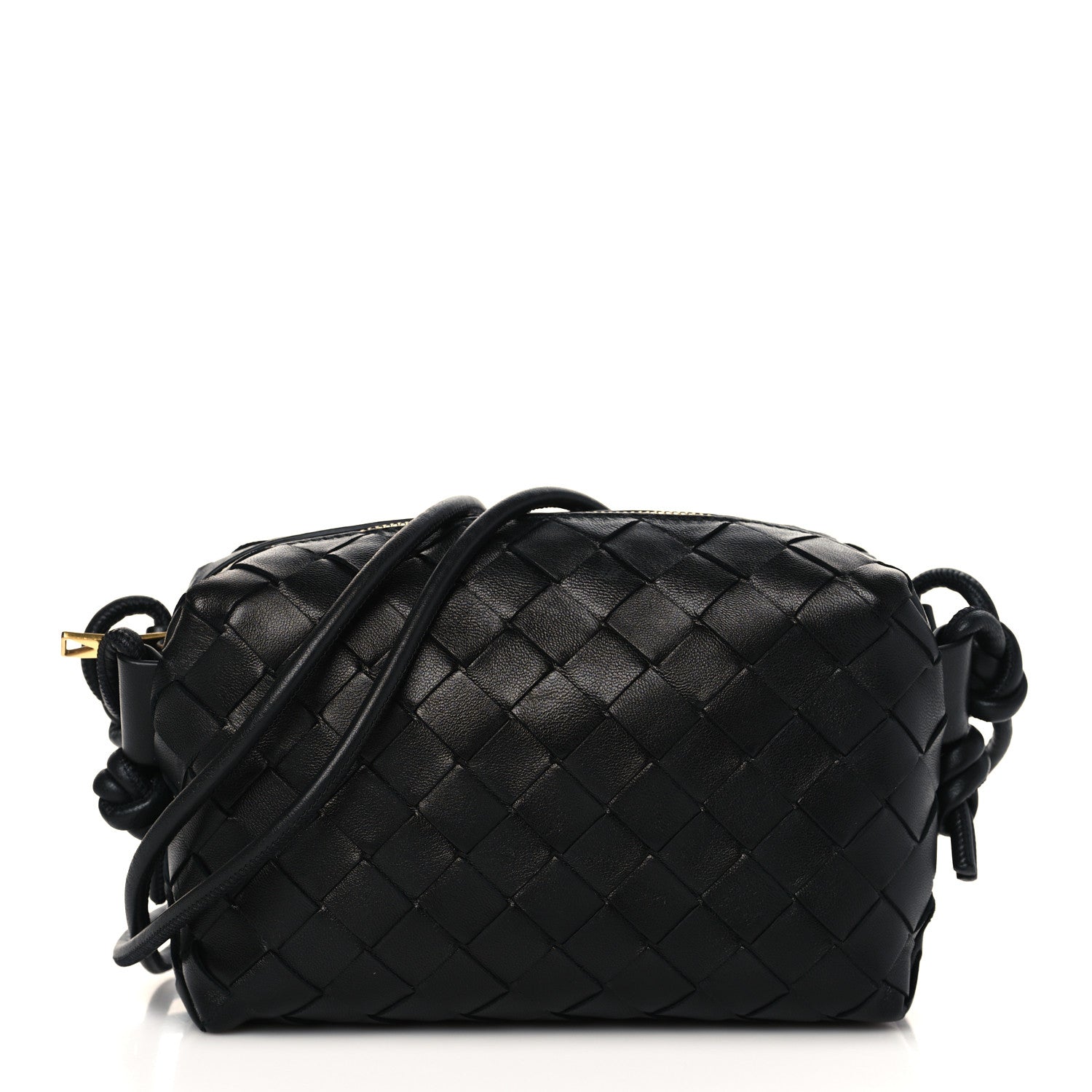 Bottega Veneta Nappa Intrecciato Mini Loop Camera Bag Black 1 of 9