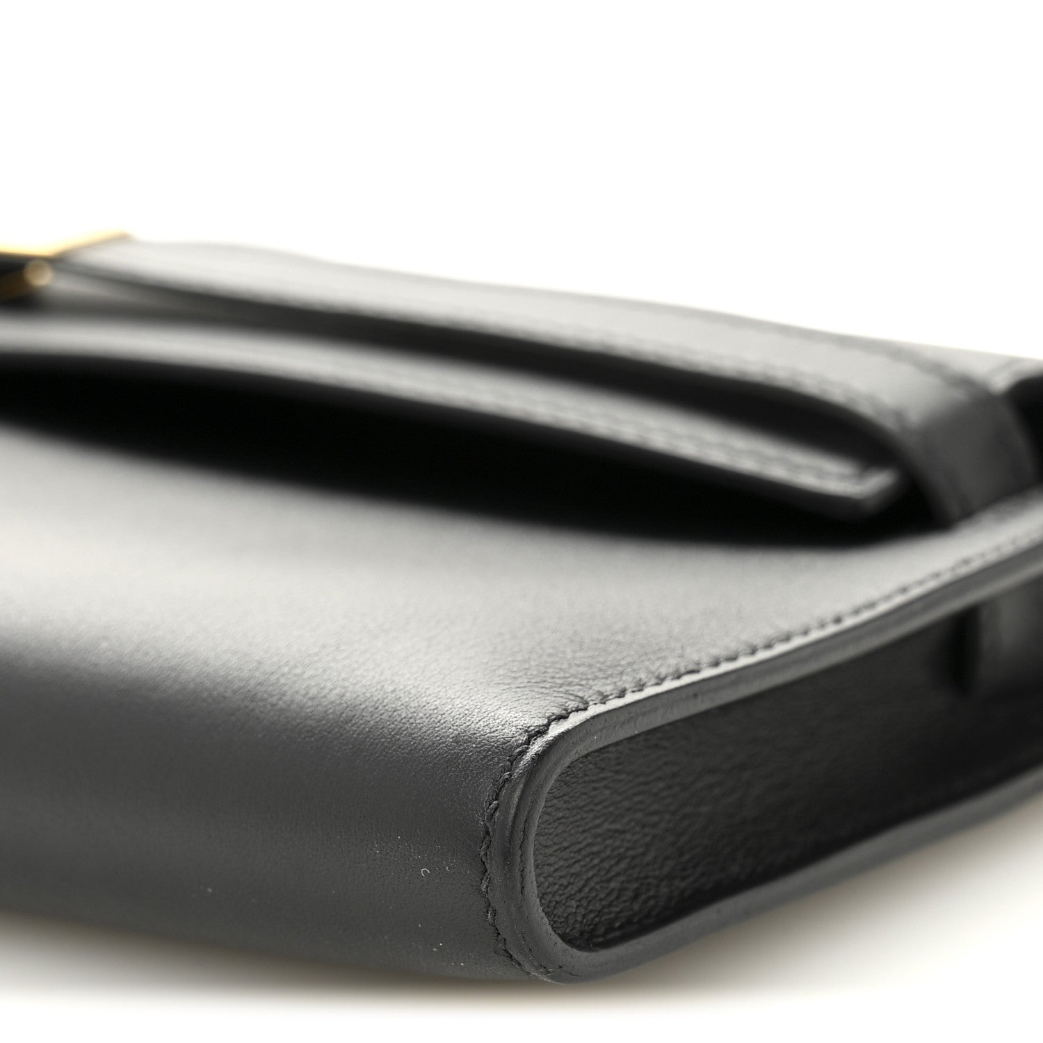 Hermes Swift Kelly Cut Clutch Pochette Black 10 of 11