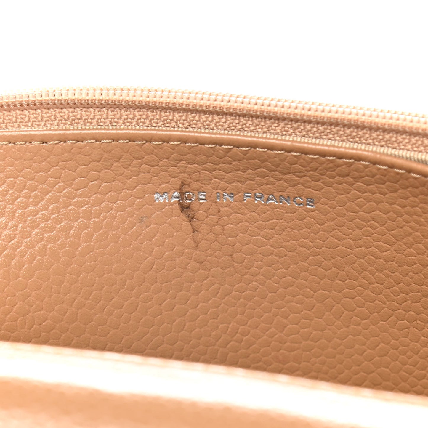 Caviar Timeless CC Wallet on Chain WOC Beige