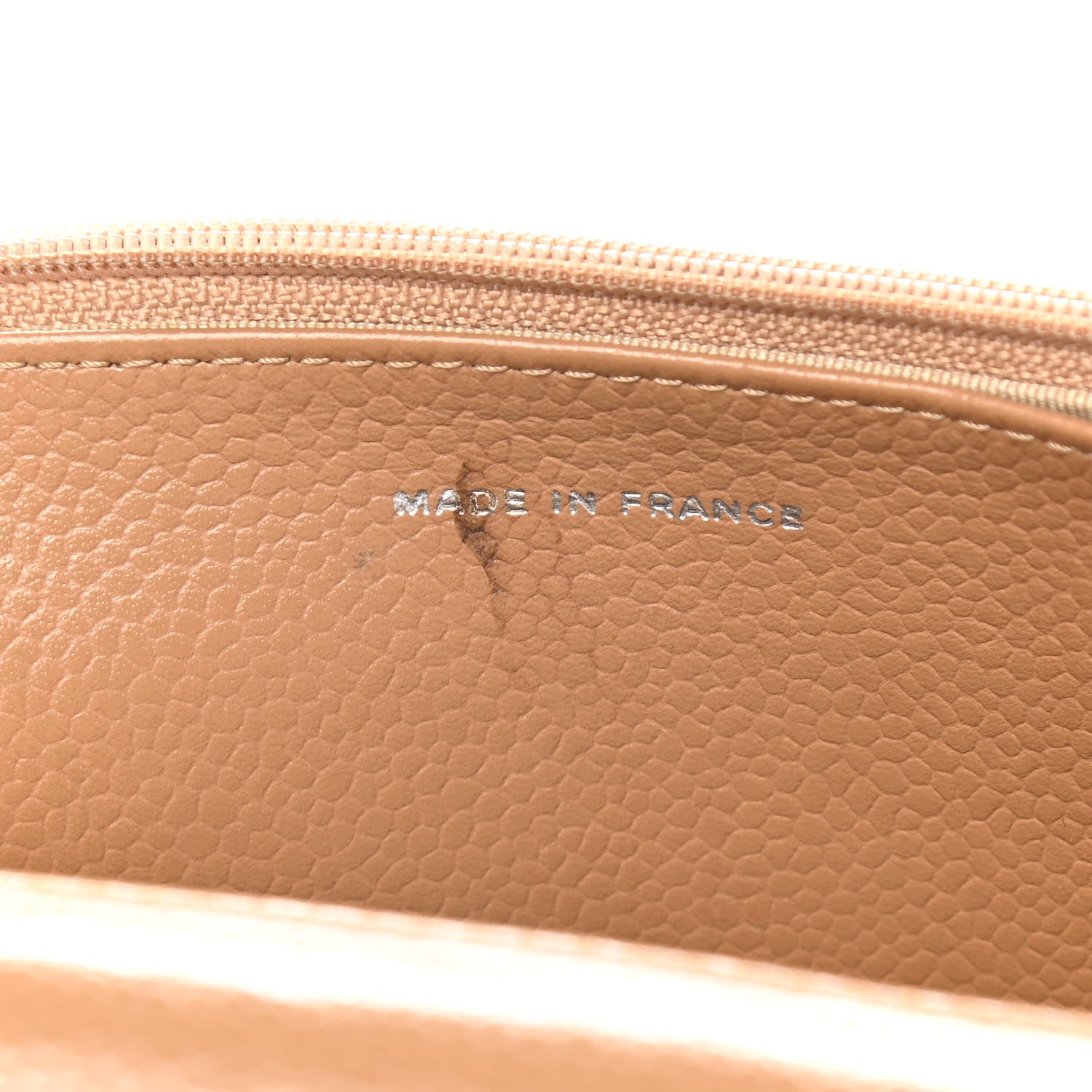 Chanel Caviar Timeless CC Wallet on Chain WOC Beige 6 of 17