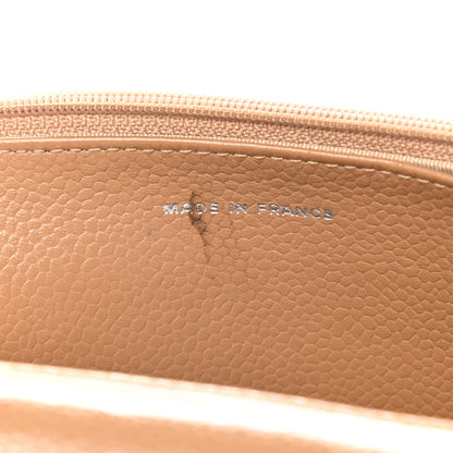 Chanel Caviar Timeless CC Wallet on Chain WOC Beige 6 of 17