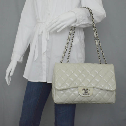 Chanel Crackled Patent Jumbo Flap 2 of 12