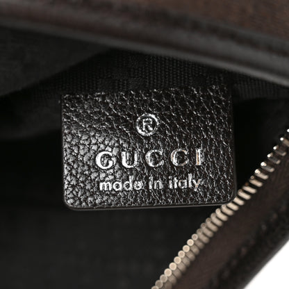 Gucci Monogram Small Plaque Pouch Dark Brown 6 of 11