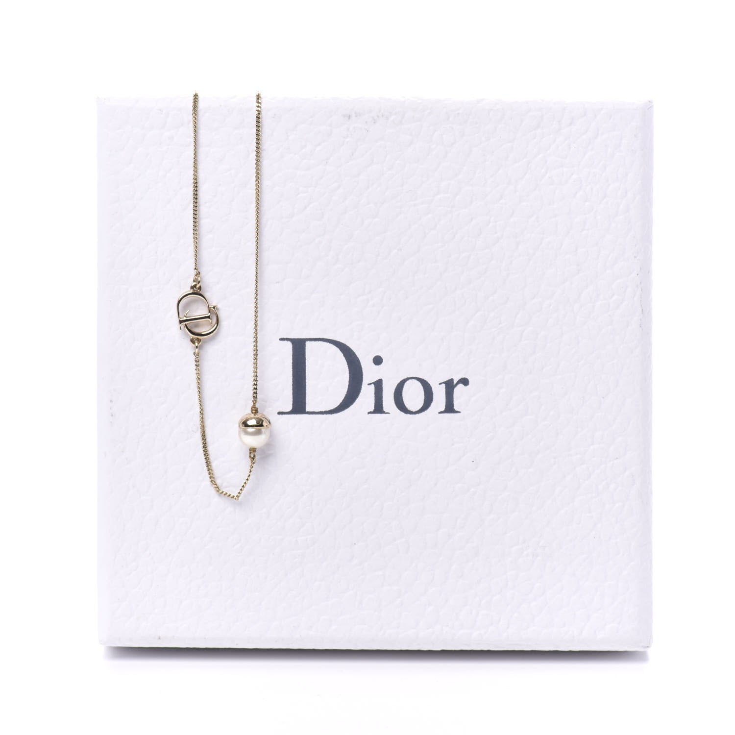 Christian Dior Pearl Mise en Dior Short Necklace Gold 5 of 5