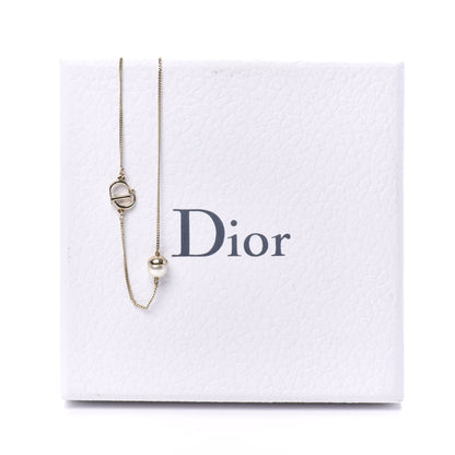 Christian Dior Pearl Mise en Dior Short Necklace Gold 5 of 5