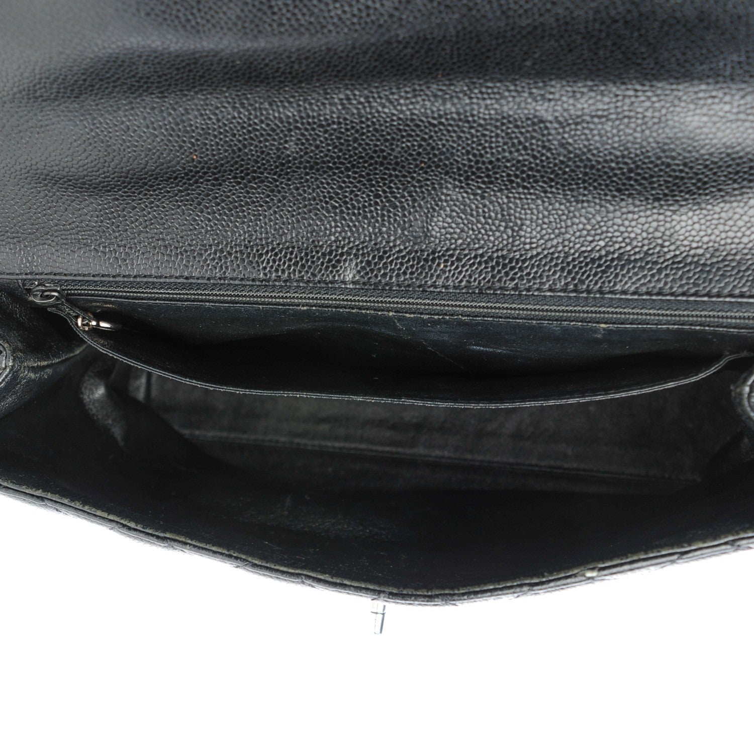 Chanel Caviar Quilted Jumbo Kelly Flap Black 5 of 9