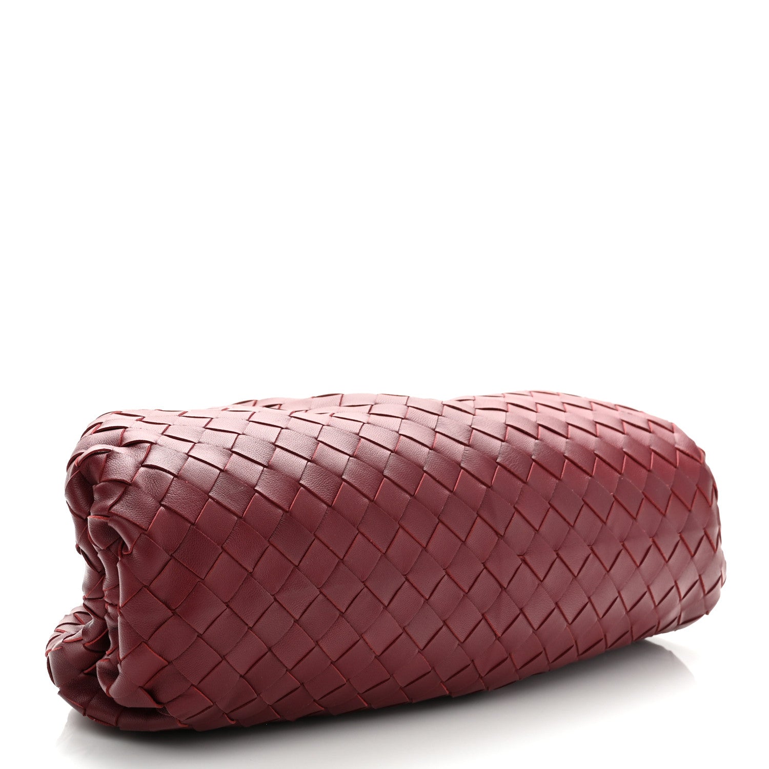 Bottega Veneta Nappa Maxi Intrecciato The Pouch Oversized Clutch Bordeaux 4 of 10