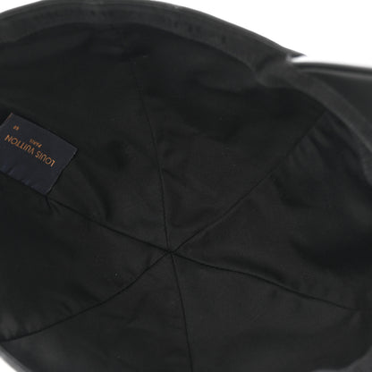 Louis Vuitton Calfskin Monogram Shadow Baseball Cap 58 Black 7 of 10