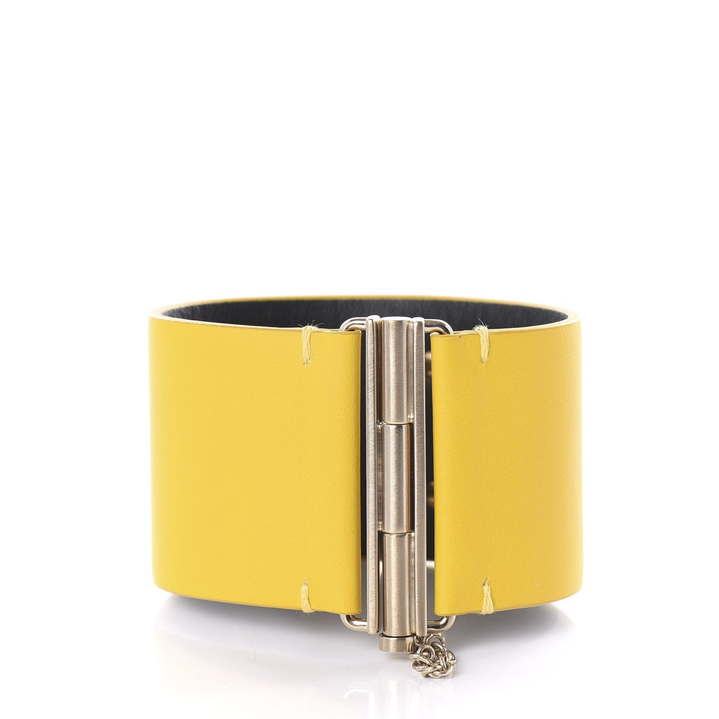 Calfskin CC Wide Cuff M Yellow