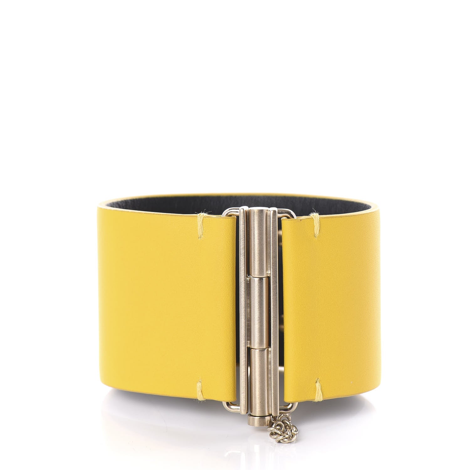 Chanel Calfskin CC Wide Cuff M Yellow 2 of 6
