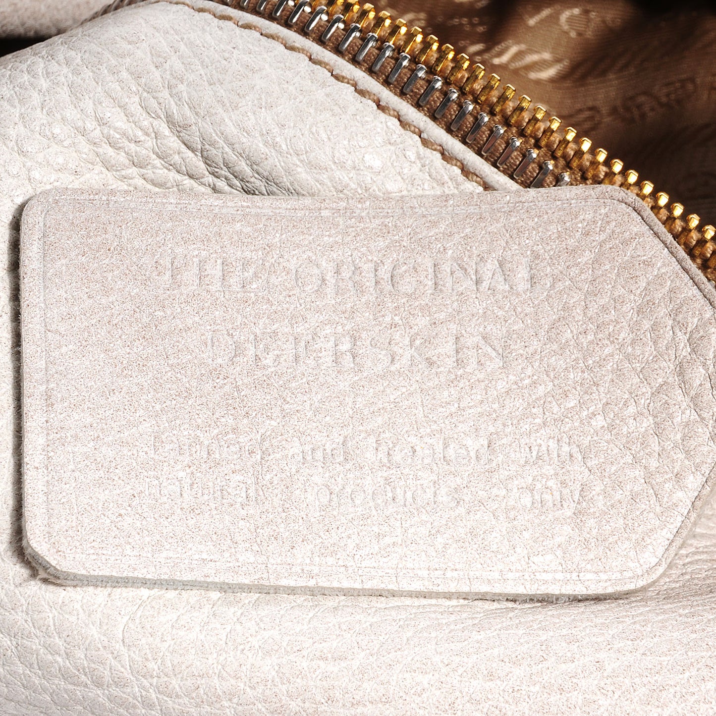 Deerskin Tamponato Hobo White