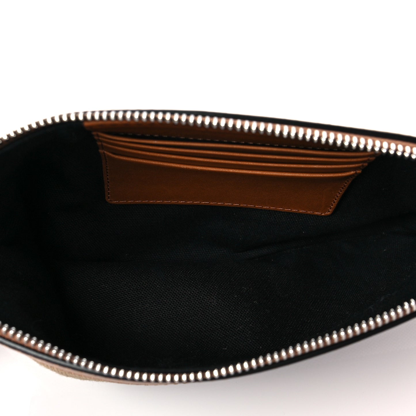 Mega Check Peyton Crossbody Clutch Bag Saddle Brown
