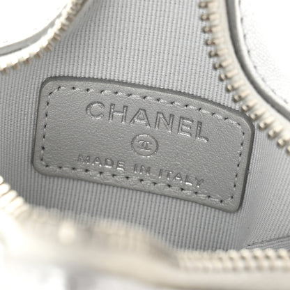 Chanel Metallic Lambskin Walk Of Fame Star Clip On Coin Purse Silver 6 of 8