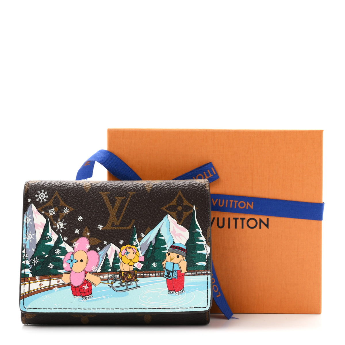 Monogram 2023 Christmas Animation Alpine Victorine Wallet Wisteria Pink