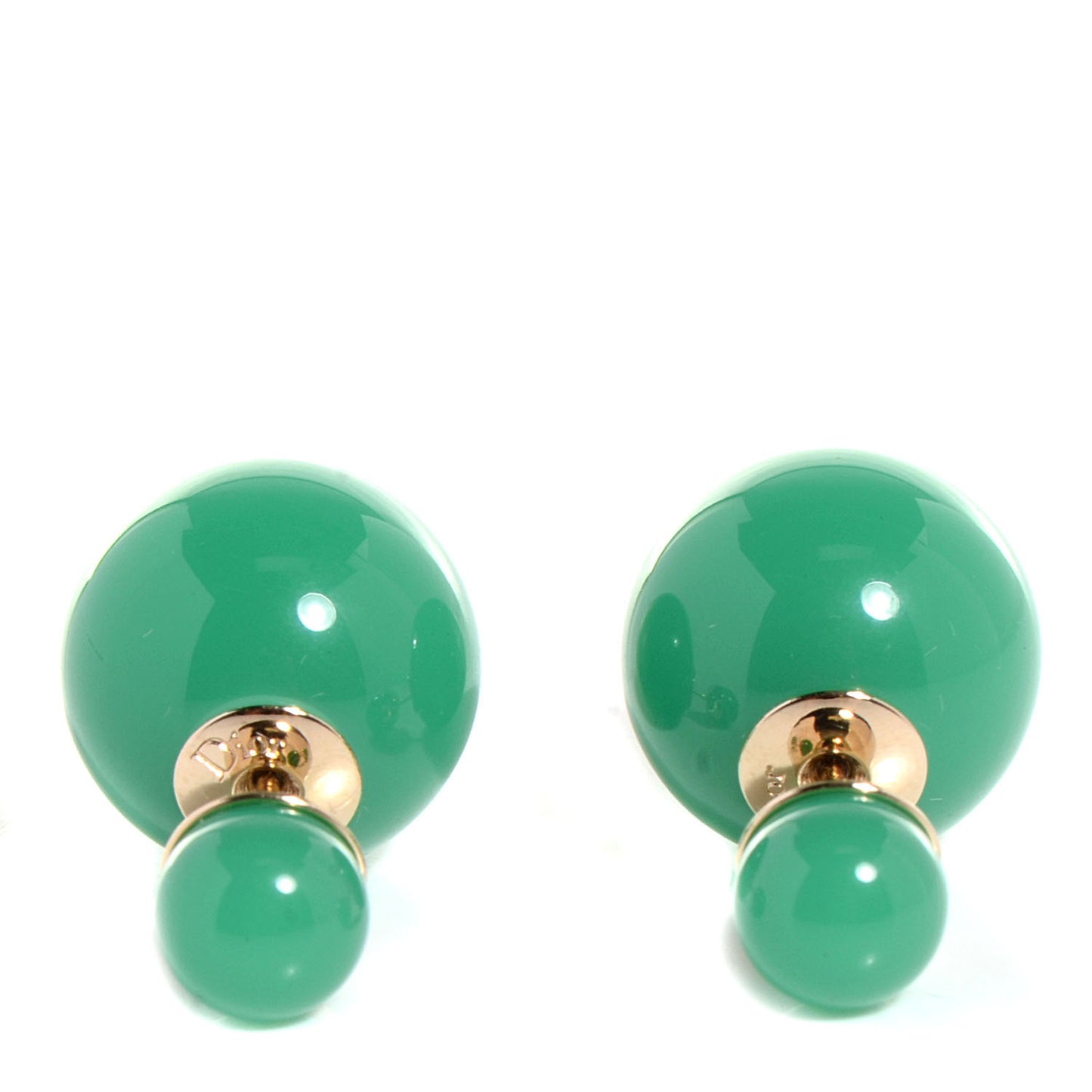 Mise En Dior Tribal Earrings Jade Green