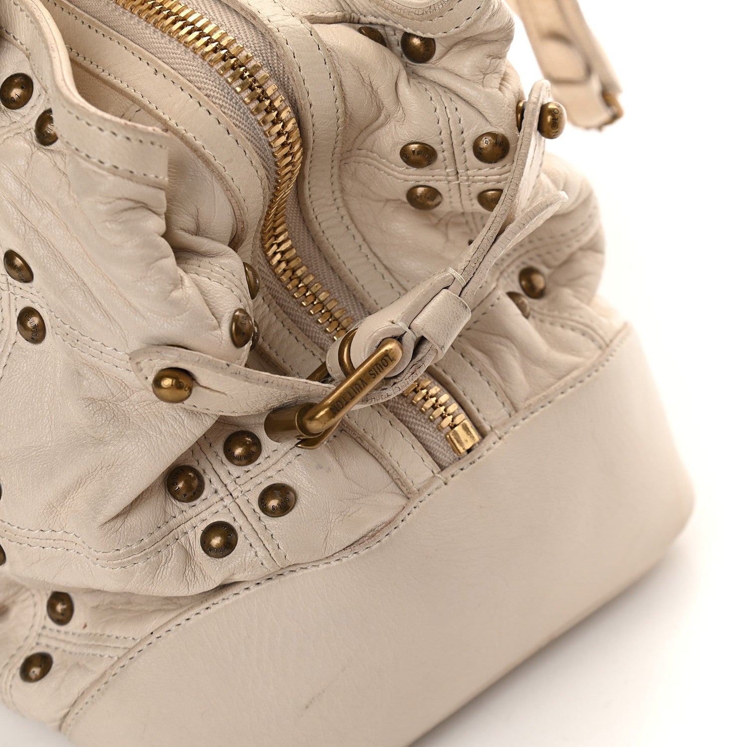 Louis Vuitton Lambskin Riveting White 15 of 15