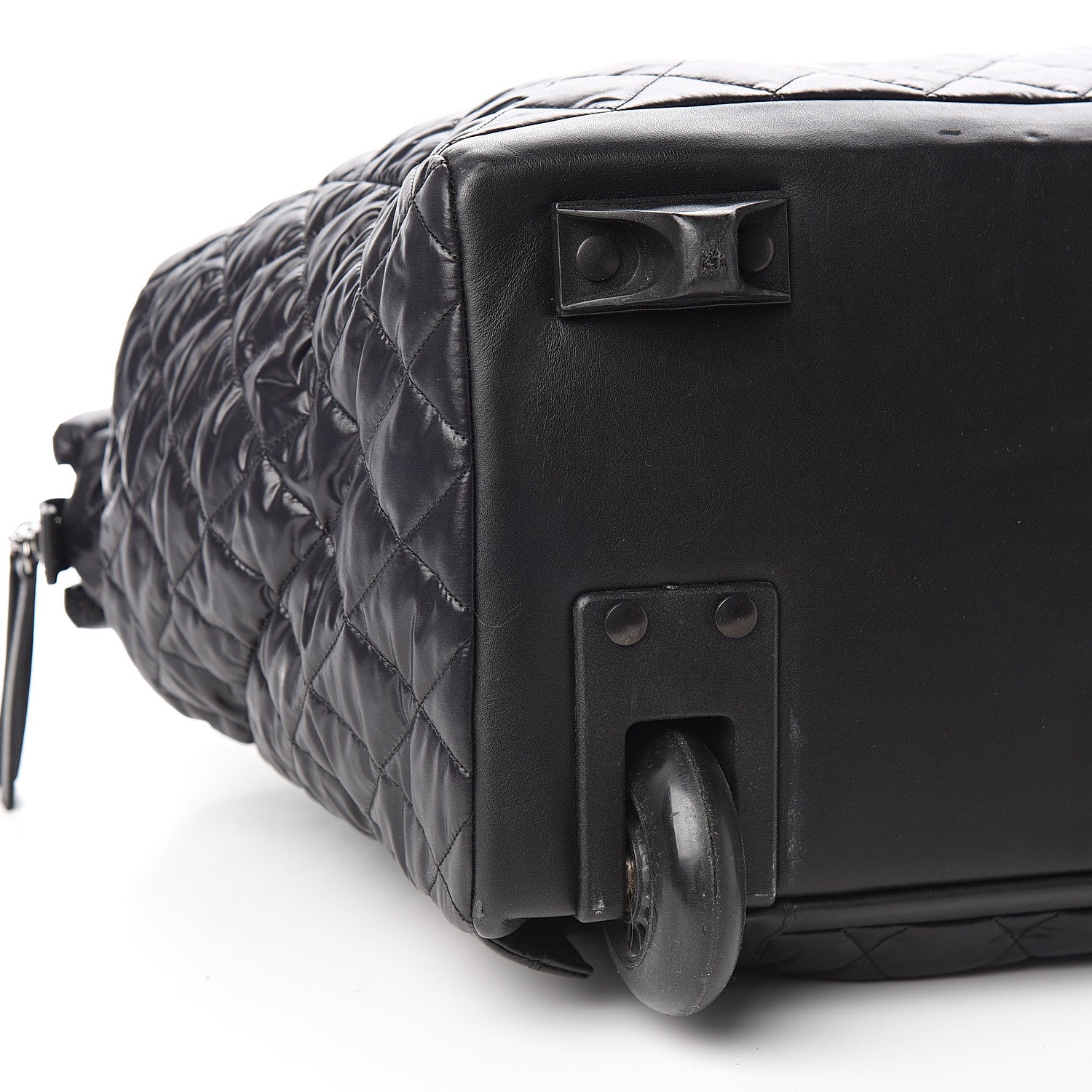 Chanel Nylon Quilted Coco Cocoon Trolley Black 7 of 9
