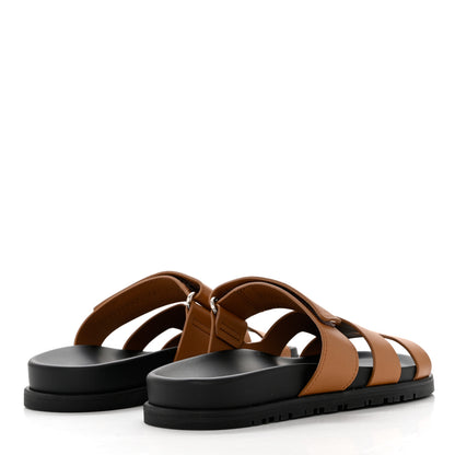 Hermes Calfskin Womens Chypre Sandals 36 Naturel 4 of 9