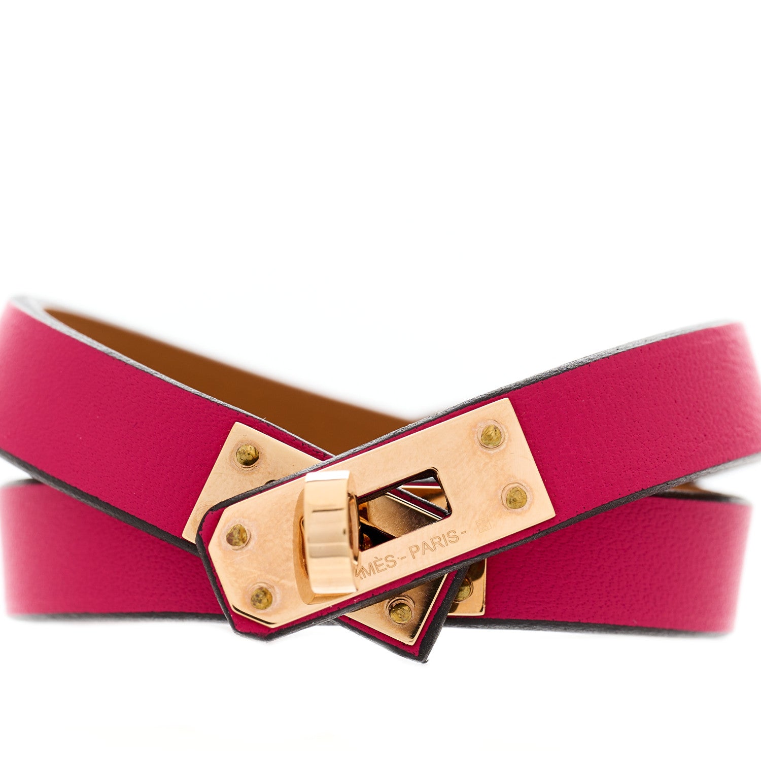 Hermes Swift Kelly Double Tour Bracelet T1 Rose Mexico 1 of 5