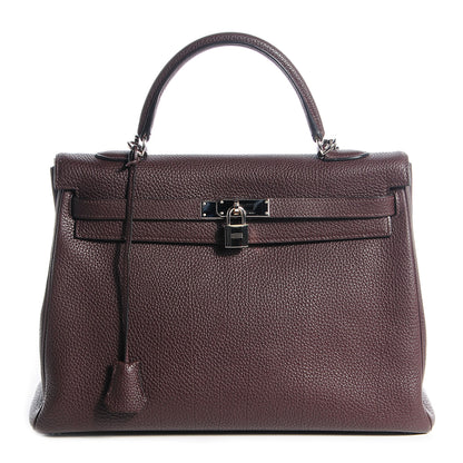 Hermes Togo Kelly Retourne 35 Chocolate 1 of 27
