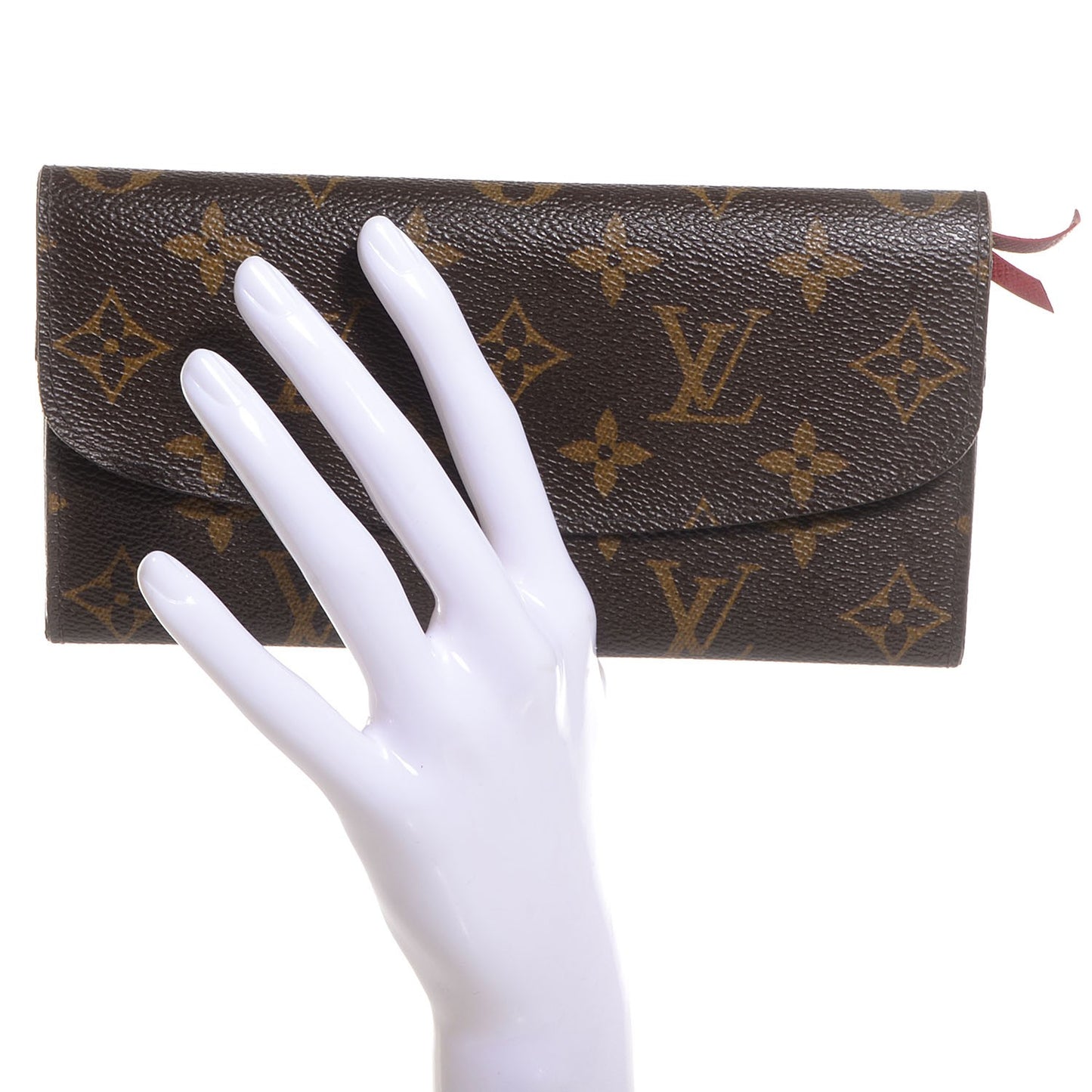 Monogram Emilie Wallet Red