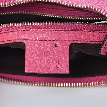 Gucci Calfskin Bamboo Anita Top Handle Bag Pink 6 of 11