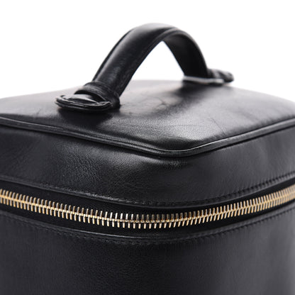 Chanel Lambskin Vanity Cosmetic Case Black 19 of 21
