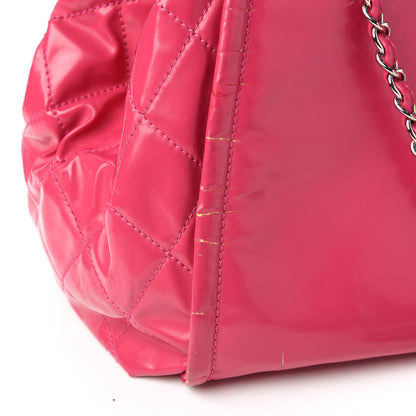 Chanel Vinyl Lipstick Ligne Accordion Tote Pink 15 of 16