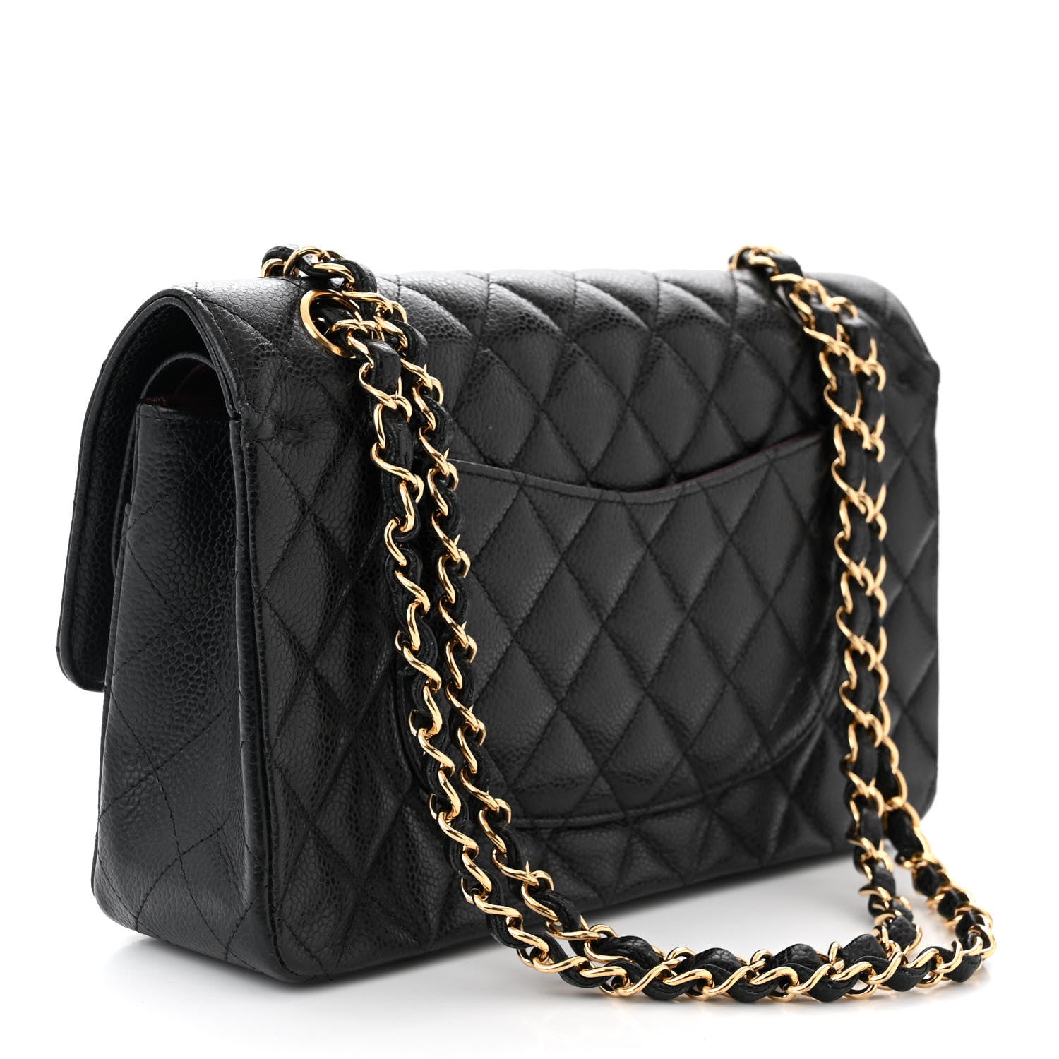 Chanel Caviar Quilted Medium Double Flap Black 3 of 11