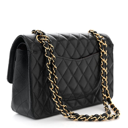 Chanel Caviar Quilted Medium Double Flap Black 3 of 11