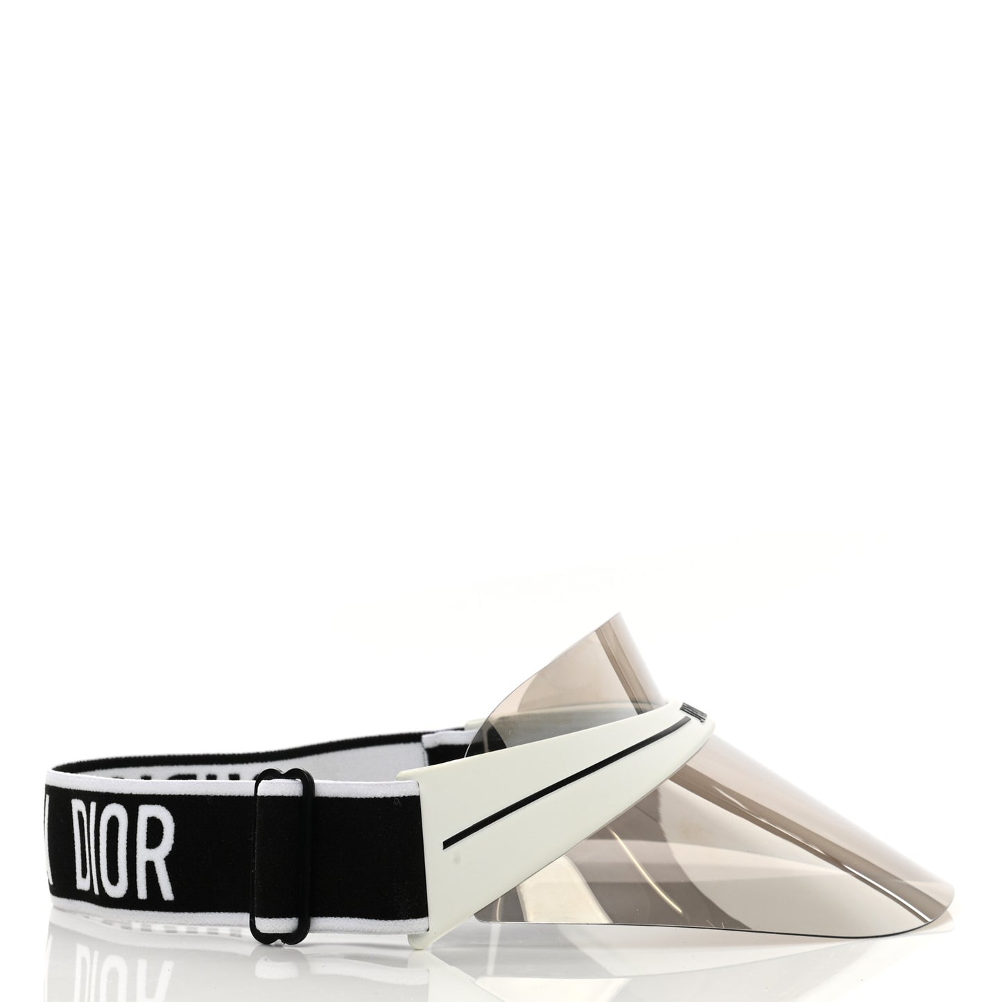 Mirrored DiorClub1 Sun Visor Silver