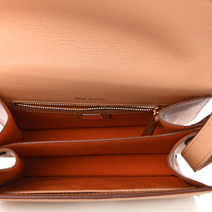 MCM Calfskin Studded Patricia Crossbody Bag Biscuit 5 of 10