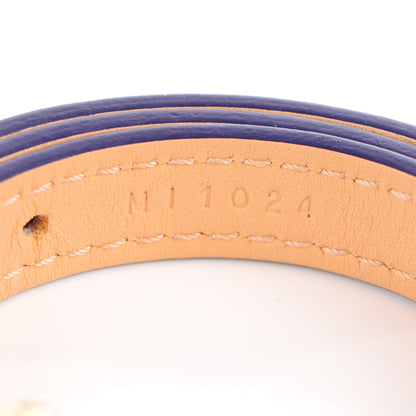 Louis Vuitton Vernis Triple Tour Bracelet Indigo 6 of 7