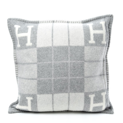 Hermes Wool Cashmere Avalon III Pillow PM Ecru Gris Clair 2 of 3