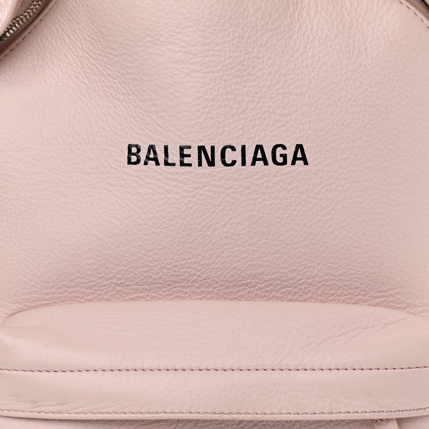 Smooth Calfskin Logo Small Everyday Backpack Light Rose Black