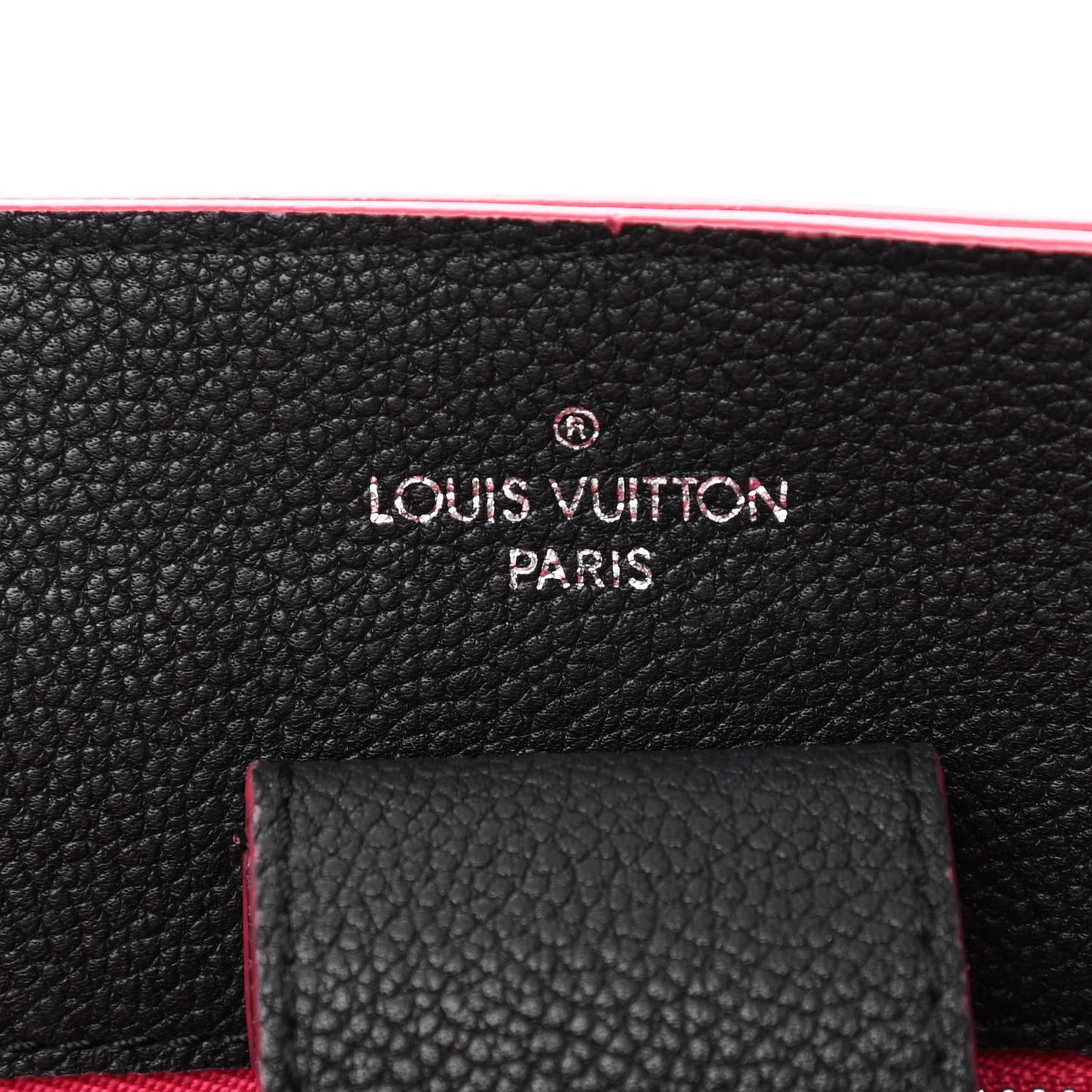 Calfskin Lockme Bucket Black