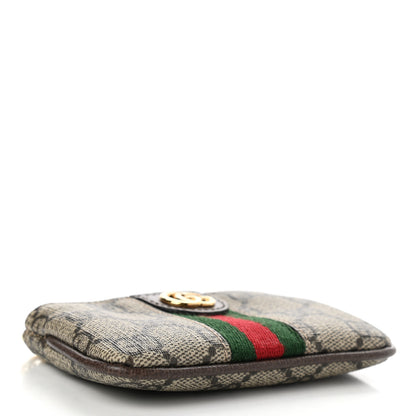 Gucci GG Supreme Monogram Web Ophidia Key Case Beige New Acero 4 of 7