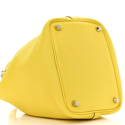 Hermes Taurillon Clemence Picotin Lock 18 PM Lime 9 of 10