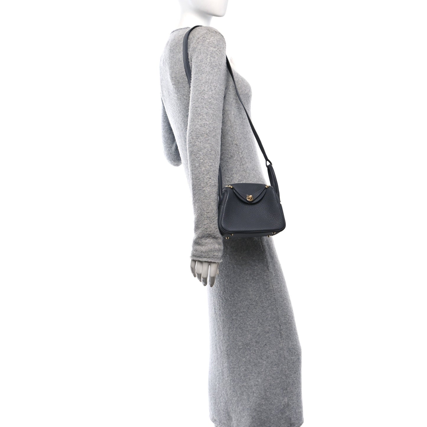 Taurillon Clemence Mini Lindy 20 Ardoise
