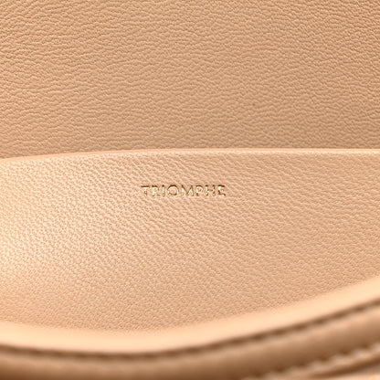 Celine Shiny Calfskin Medium Triomphe Nude 7 of 16